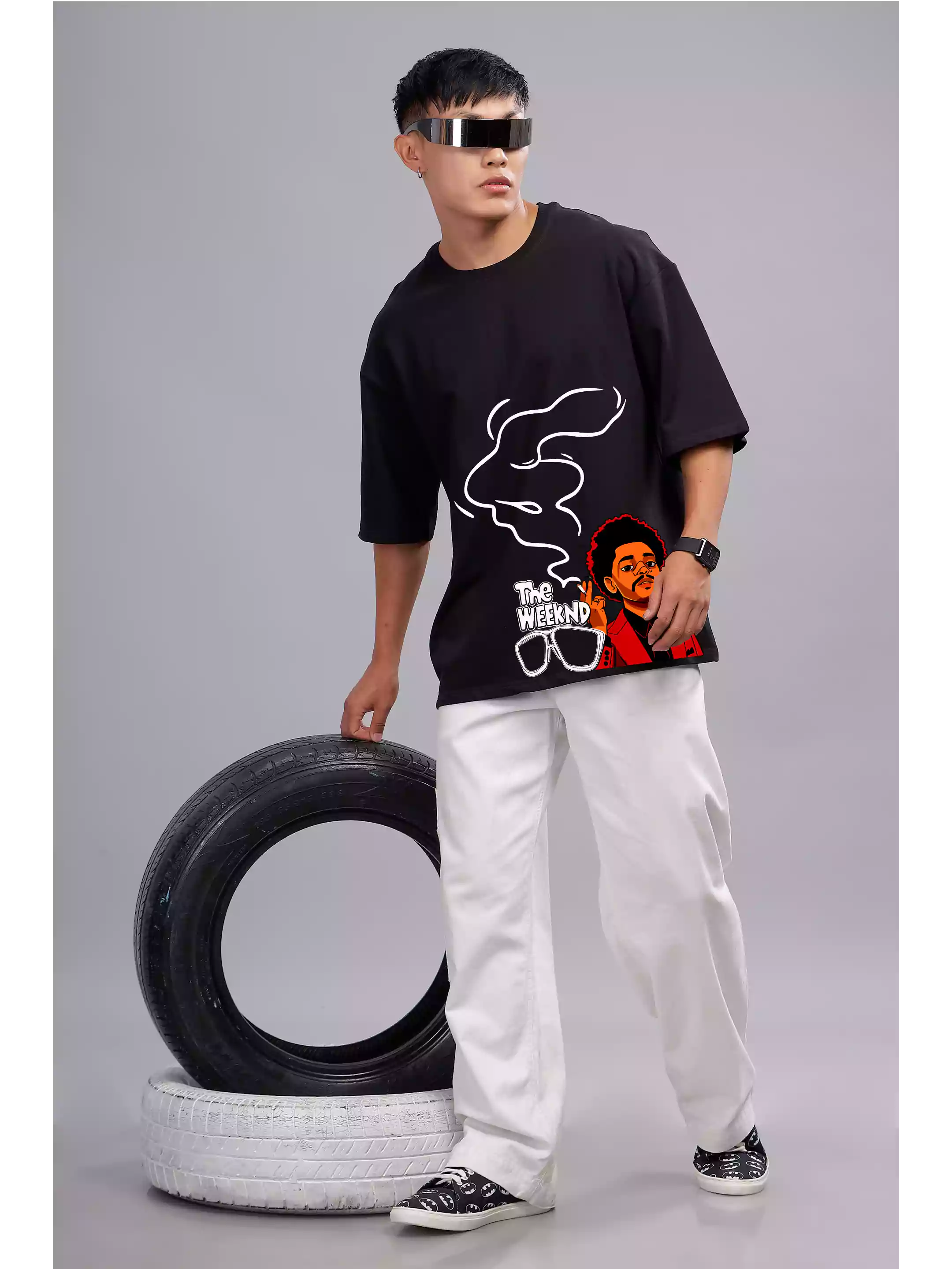 WEEKND NW - Pagalfit Unisex Oversize Black T-shirt