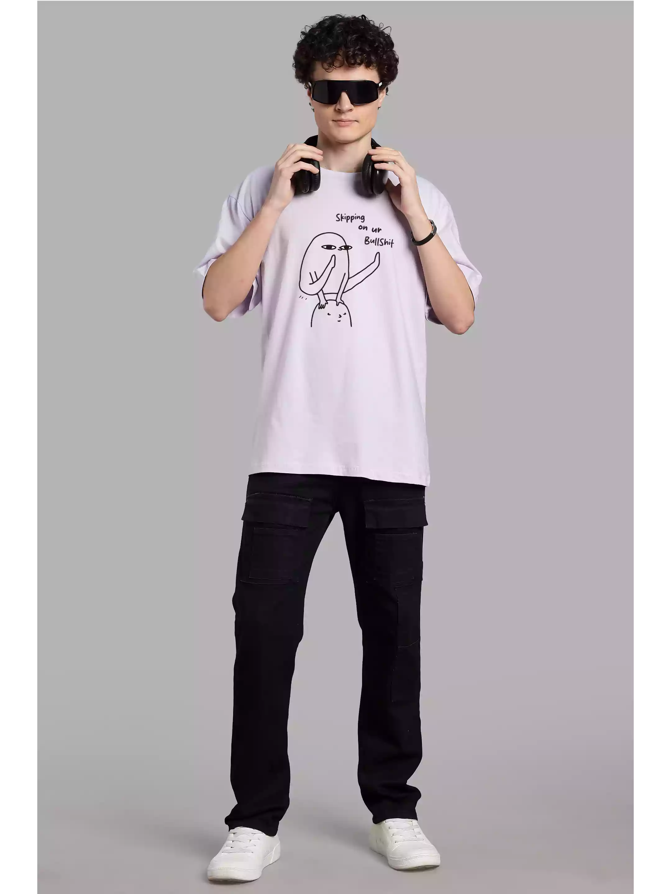 Bullshit Oversize - Pagalfit Unisex Graphic Printed T-shirt